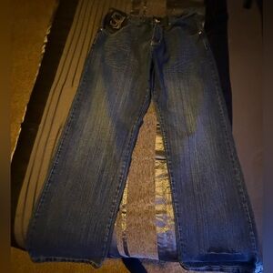Sean John Dark Blue Denim Jeans
